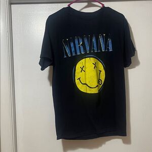 NIRVANA Black Tee size medium